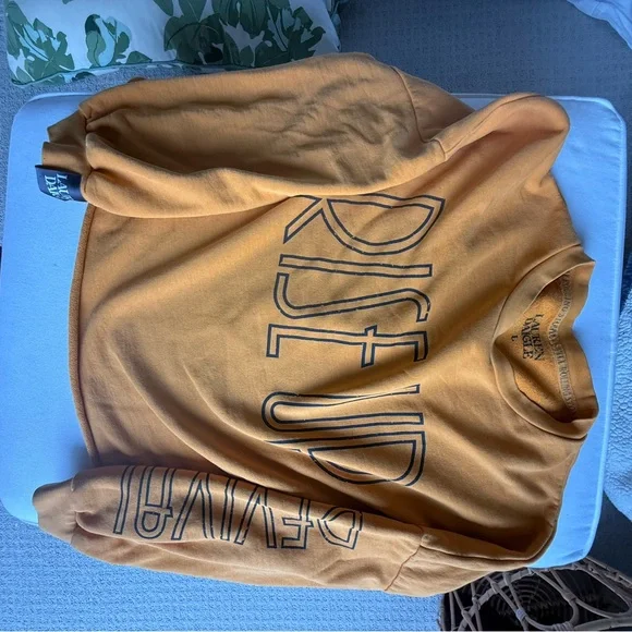 Lauren Daigle Mustard Colored  'Rise Up' Sweatshirt - Picture 3 of 9